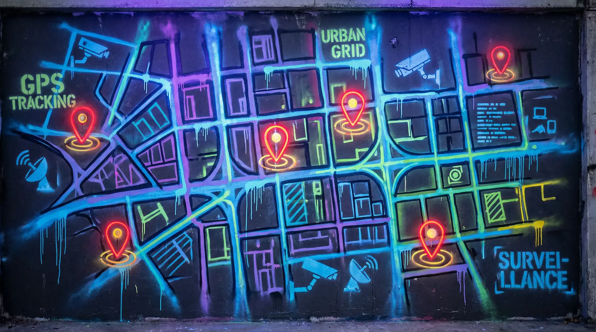花丸幼稚园下载 狗仔追踪地图 - 城市涂鸦风格